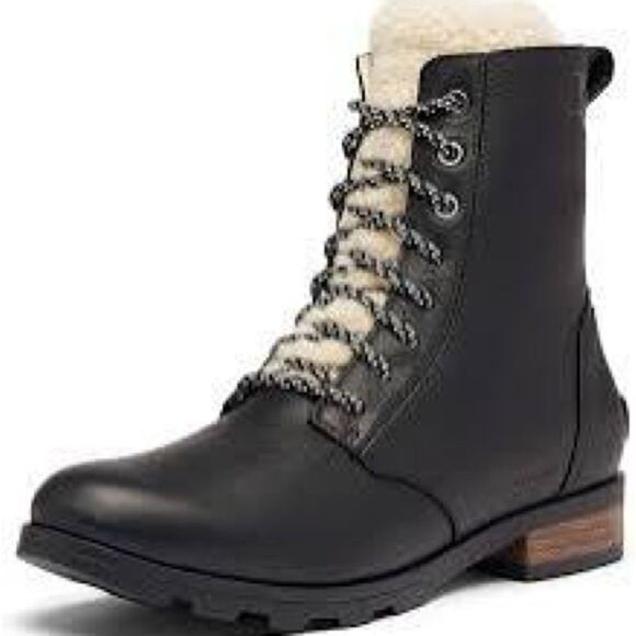 Sorel Emelie Short Lace Cozy Boots Women’s Size 7 - New in Box - Picture 8 of 9
